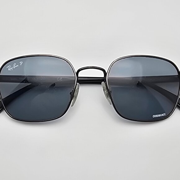 Ray-Ban RB3664-CH 004/BA Chromance Gunmetal Frame Polarized Blue Lens Sunglasses - Picture 11 of 16